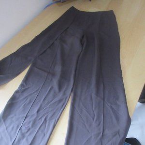 Chanel Boutique Brown Silk Trouser Dress Pants 99P Size 34